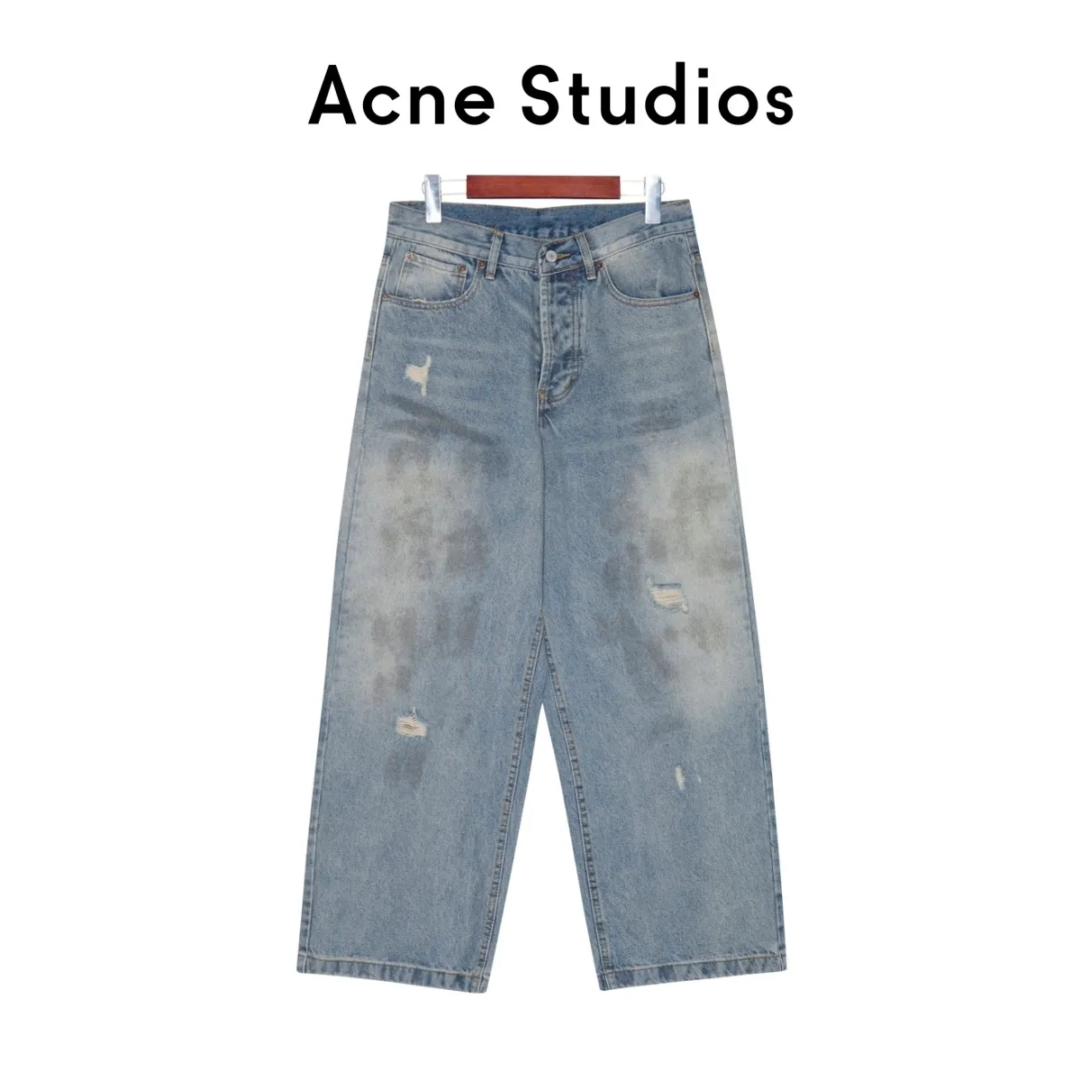【 】 ：AS 013 【 】ACNE Studios ｜24SS ⚠️ ｜ ｜OOTD ACNE 24SS ！ ， 2024 ！ ▪️ 、 ！ ▪️ Blue ， Shoes 。 Versatile！ Same Style 🔘 ： 🔘Size：S M L XL Size 28 30 32 34 In Stock Size 9